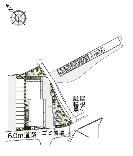 ★手数料０円★町田市相原町　月極駐車場（LP）